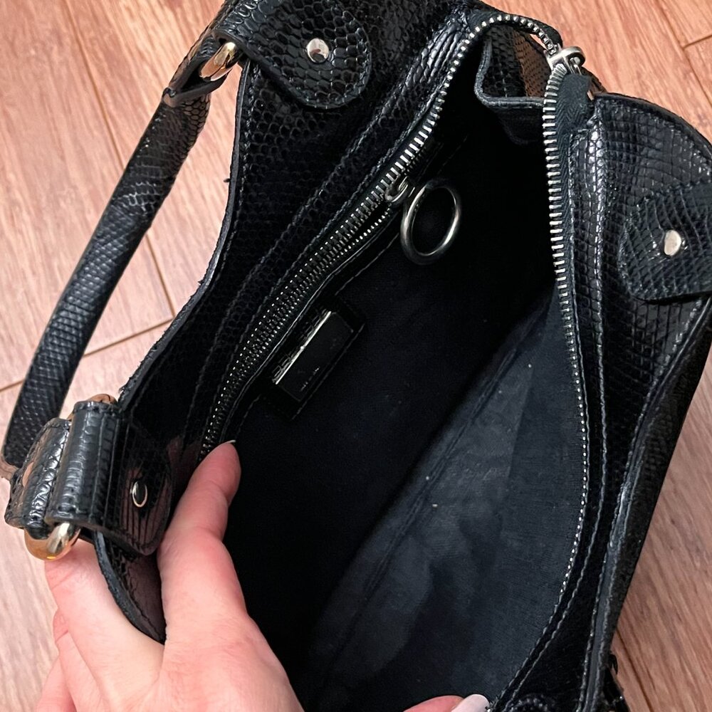 FENDI Limited Edition Embroided Black Devil Trapezio Evening Bag - Picture 12 of 13